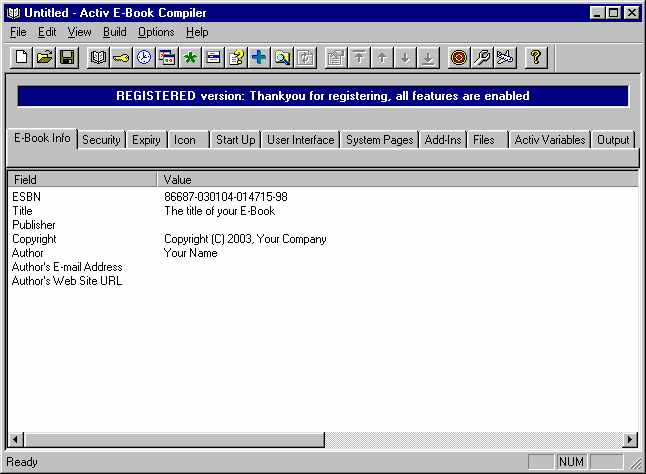 Activ Ebook Software Interface