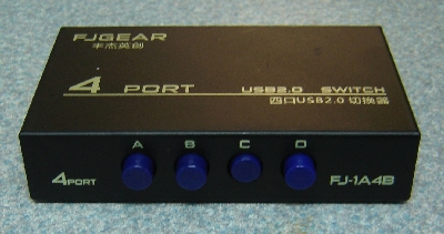 4 Port USB 2.0 Switch - FJ-1A4B - Click Image to Close