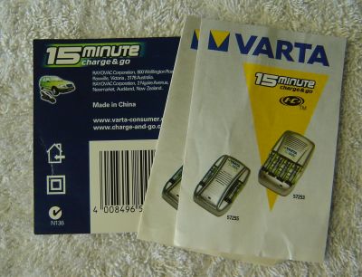 Varta Type 57253 15 Minute Ni-Mh Charger (Used)