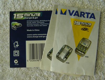 Varta Type 57253 15 Minute Ni-Mh Charger (Used) - Click Image to Close