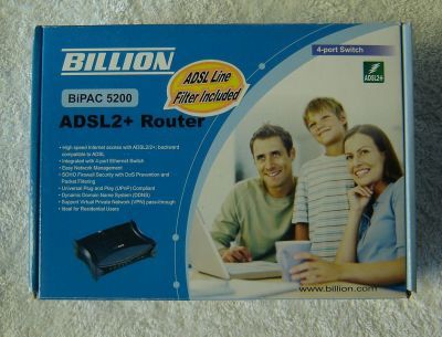 Billion Bipac 5200 ADSL2+ Router (Used) - Click Image to Close