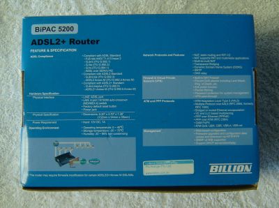 Billion Bipac 5200 ADSL2+ Router (Used) - Click Image to Close