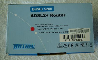 Billion Bipac 5200 ADSL2+ Router (Used) - Click Image to Close