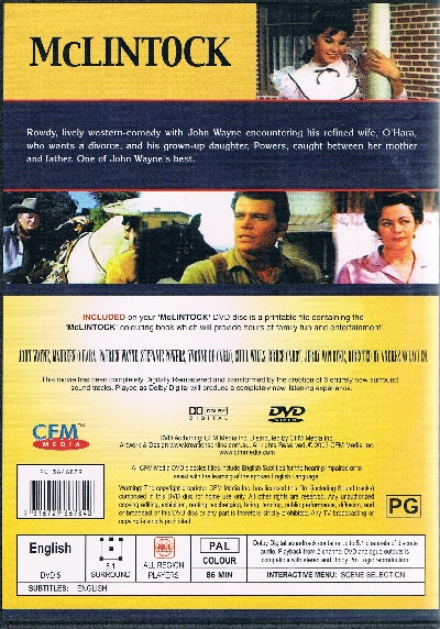 McLintock DVD - John Wayne