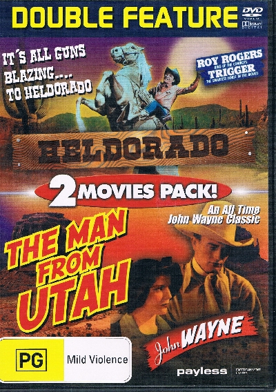 Heldorado & The Man From Utah DVD Double Movie - John Wayne