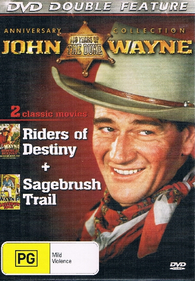 Riders Of Destiny & Sagebrush Trail DVD Double Movie -John Wayne - Click Image to Close