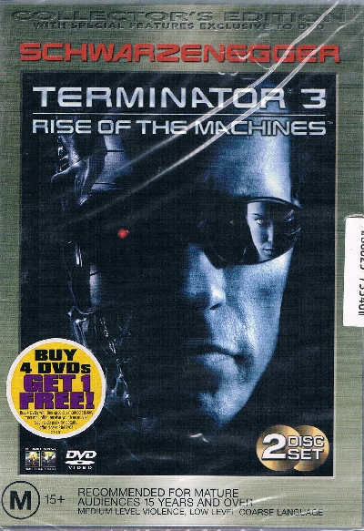 Terminator 3, Rise Of The Machines DVD - Arnold Schwarzenegger - Click Image to Close