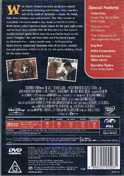 Santa Clause 2 DVD - Tim Allen - Click Image to Close