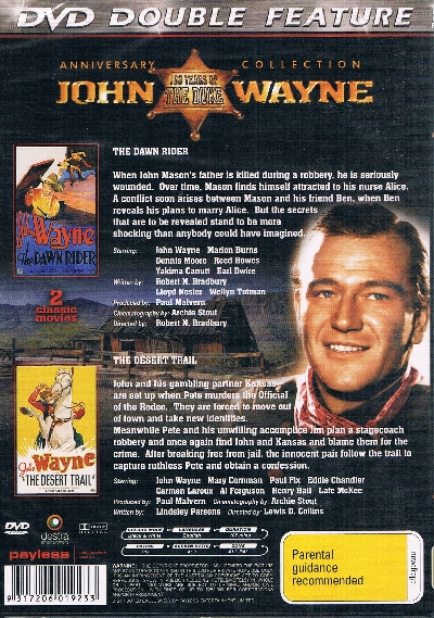The Dawn Rider & The Desert Trail DVD - John Wayne