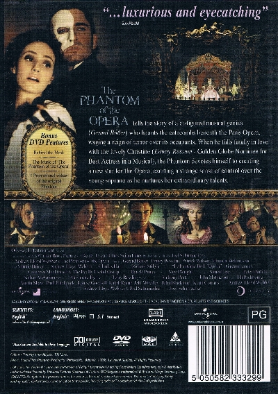 The Phantom Of The Opera DVD - Click Image to Close