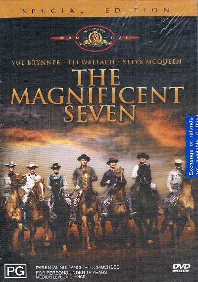 The Magnificent Seven DVD - Yul Brynner, Steve McQueen and more - Click Image to Close