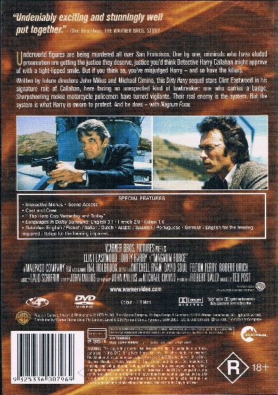 Magnum Force DVD - Clint Eastwood - Click Image to Close