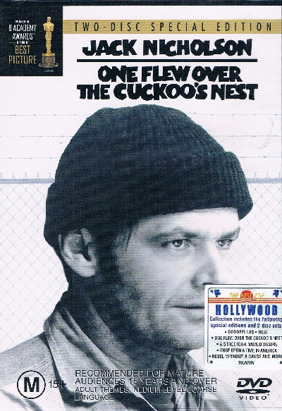 One Flew Over The Cuckoo's Nest DVD - Jack Nickolson - Click Image to Close