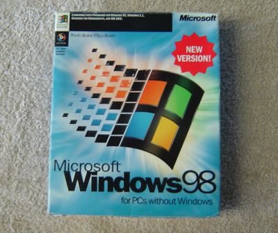 Microsoft Windows 98 Operating System Software