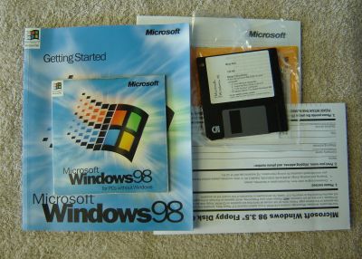 Microsoft Windows 98 Operating System Software