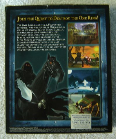 The Lord Of The Rings & Fellowship Of The Ring PC Game